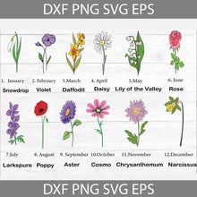 Load image into Gallery viewer, Personalized Grandma's Garden Svg, Birth Month Flowers Clipart, Mother's Day Svg, Cricut File, Clipart, Svg, Png, Eps, Dxf