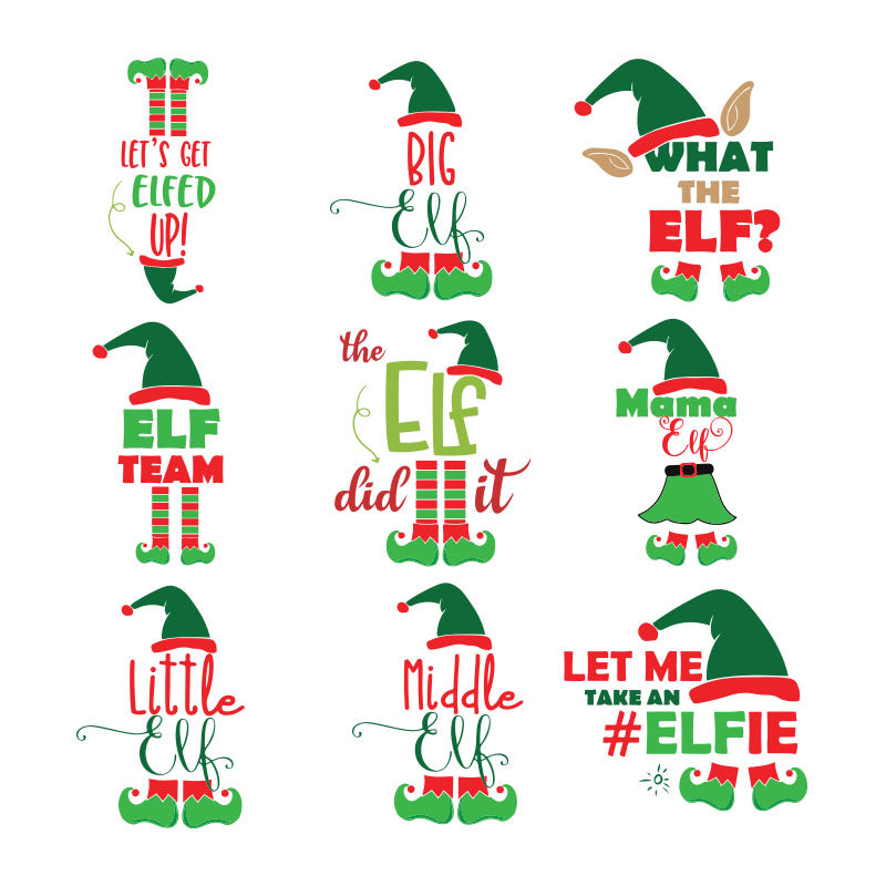 Let's Get Elfed Up Svg, Big Elf Svg, Christmas Svg, Holiday Svg, Cricut