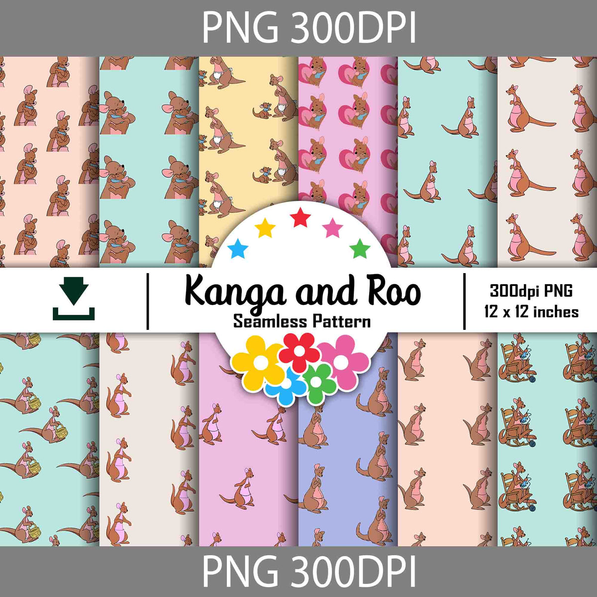 Cute Seamless Pattern, Digital Papers, Scrapbook Papers, Pattern Paper ...