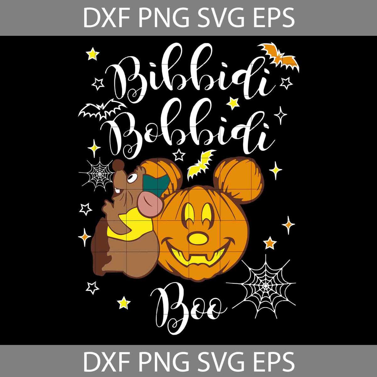 Bibbidi Bobbidi Svg, Jaq And Gus Svg, Cinderella Mice Svg, Halloween