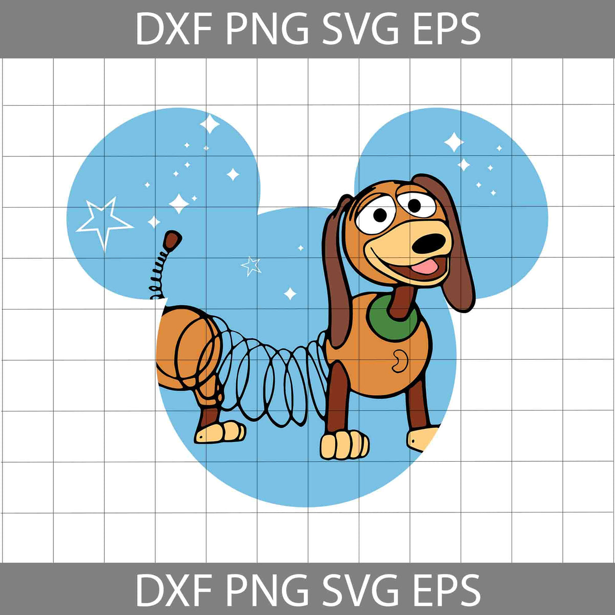 Toy Story Svg, Slinky Dog Mickey Ears Svg, Dog Svg, Cartoon Svg, Cricut ...