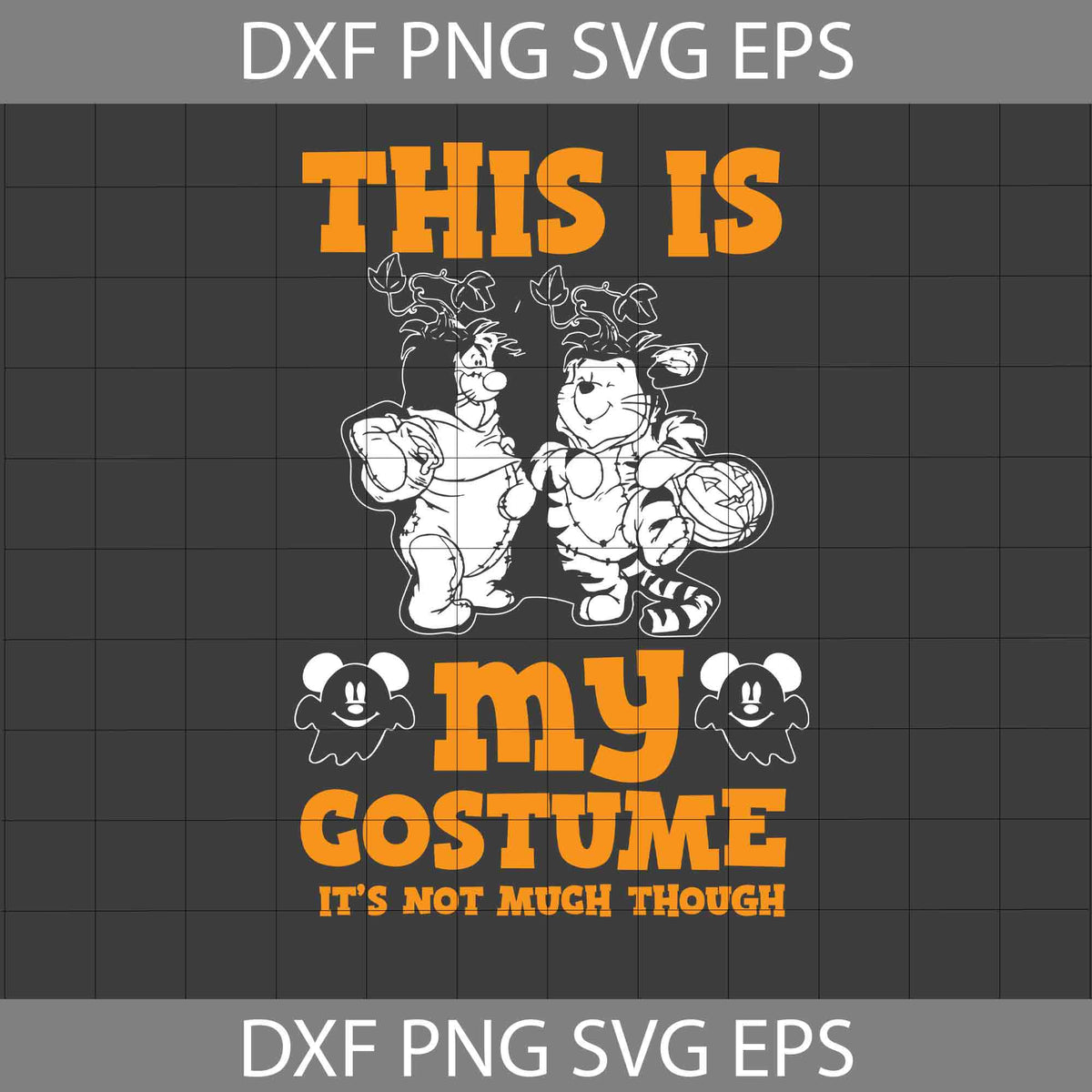 This Is My Costume Svg, Tiger And Pooh Svg, Winnie The Pooh Svg ...