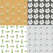 Load image into Gallery viewer, Hello Daisy, Daisy Floral Spring Seamless Pattern, Digital Papers, Scrapbook Papers, Pattern Paper, Background, Wallpaper, Daisy Pattern, 12*12inches -300dpi