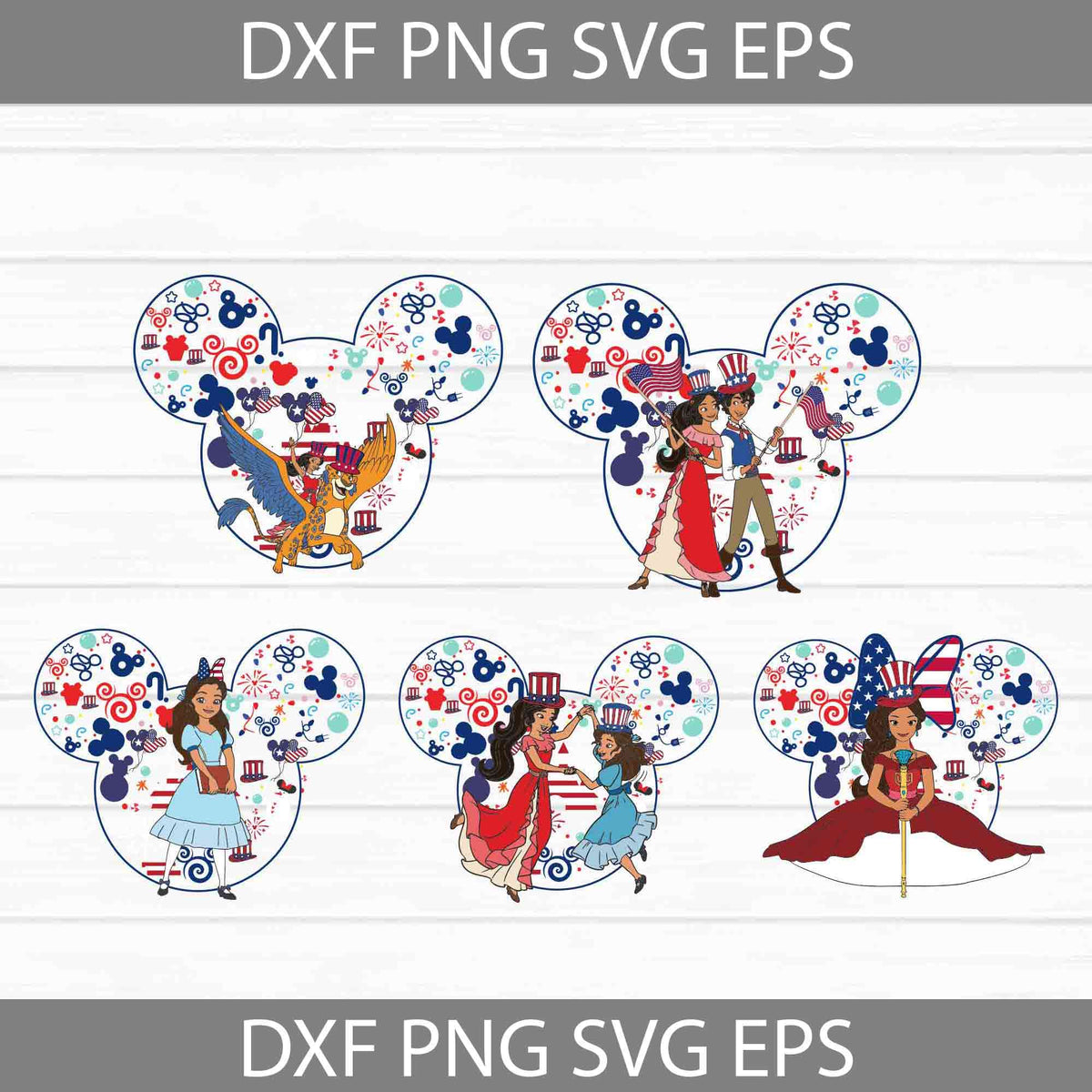 Elena of avalor SVg, Princess svg, Mickey Mouse Ears Svg, Bundle, 4th