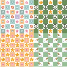 Load image into Gallery viewer, Retro Checkerboard Seamless Pattern, Scrapbook, Digital Paper, Wallpaper, Background, Checkerboard Pattern, 12*12inches -300dpi