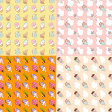 Load image into Gallery viewer, Cute Ice Cream Seamless Pattern, Digital Papers, Scrapbook Papers, Pattern Paper, Background, Wallpaper, Ice Cream Pattern, 12*12inches -300dpi