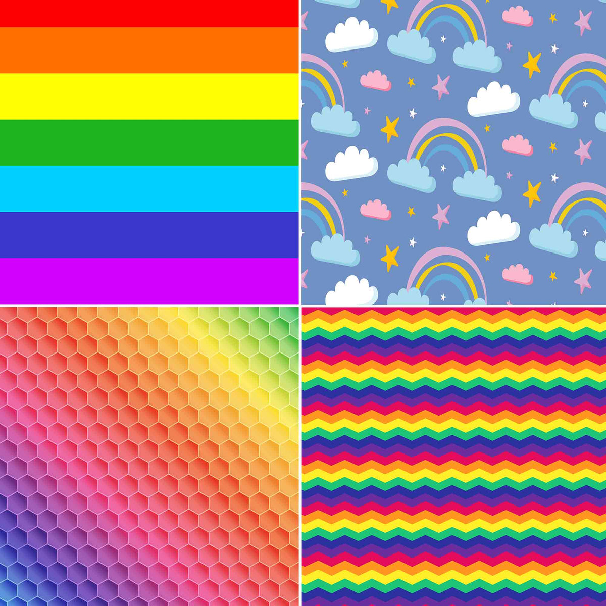 The Rainbow Pack Seamless Paper, Digital Papers, Scrapbook Papers ...