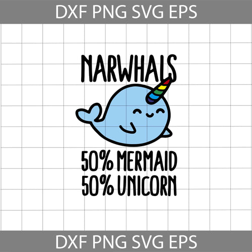 Marwhals 50% Mermaid 50% Unicorn svg, Funny LGBT Svg, LGBT pride svg, Lesbian Pride svg, Gay Pride svg, cricut file, clipart, svg, png, eps, dxf