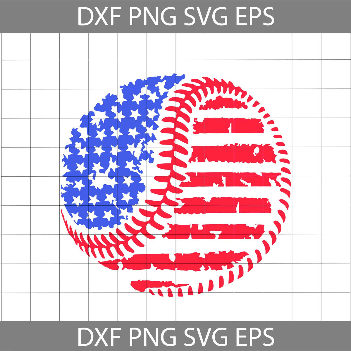 Baseball Distressed Svg, 4th of July Svg, America flag svg, independnce day svg, cricut file