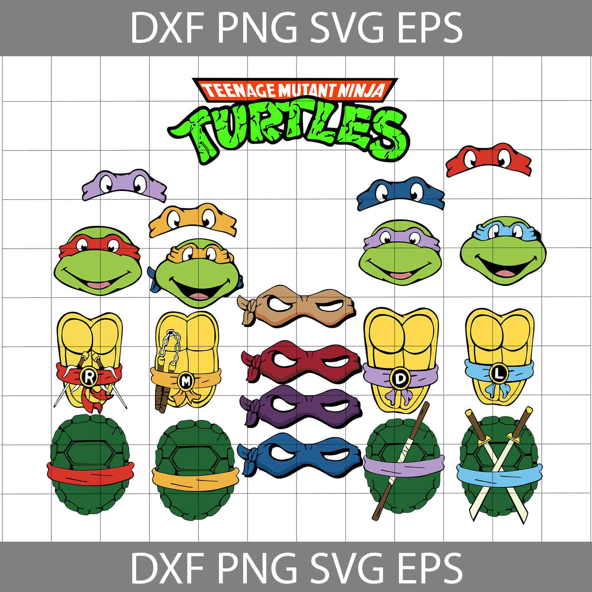 Ninja Turtles SVG Bundle – CartoonPng