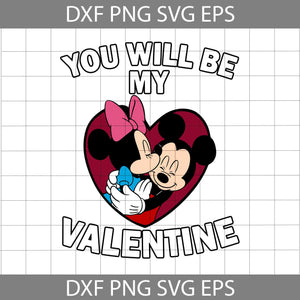 Mouse Svg, Happy Valentine's Day Svg, Cartoon Svg, Valentine's Day Svg, Cricut File, Clipart, Svg, Png, Eps, Dxf