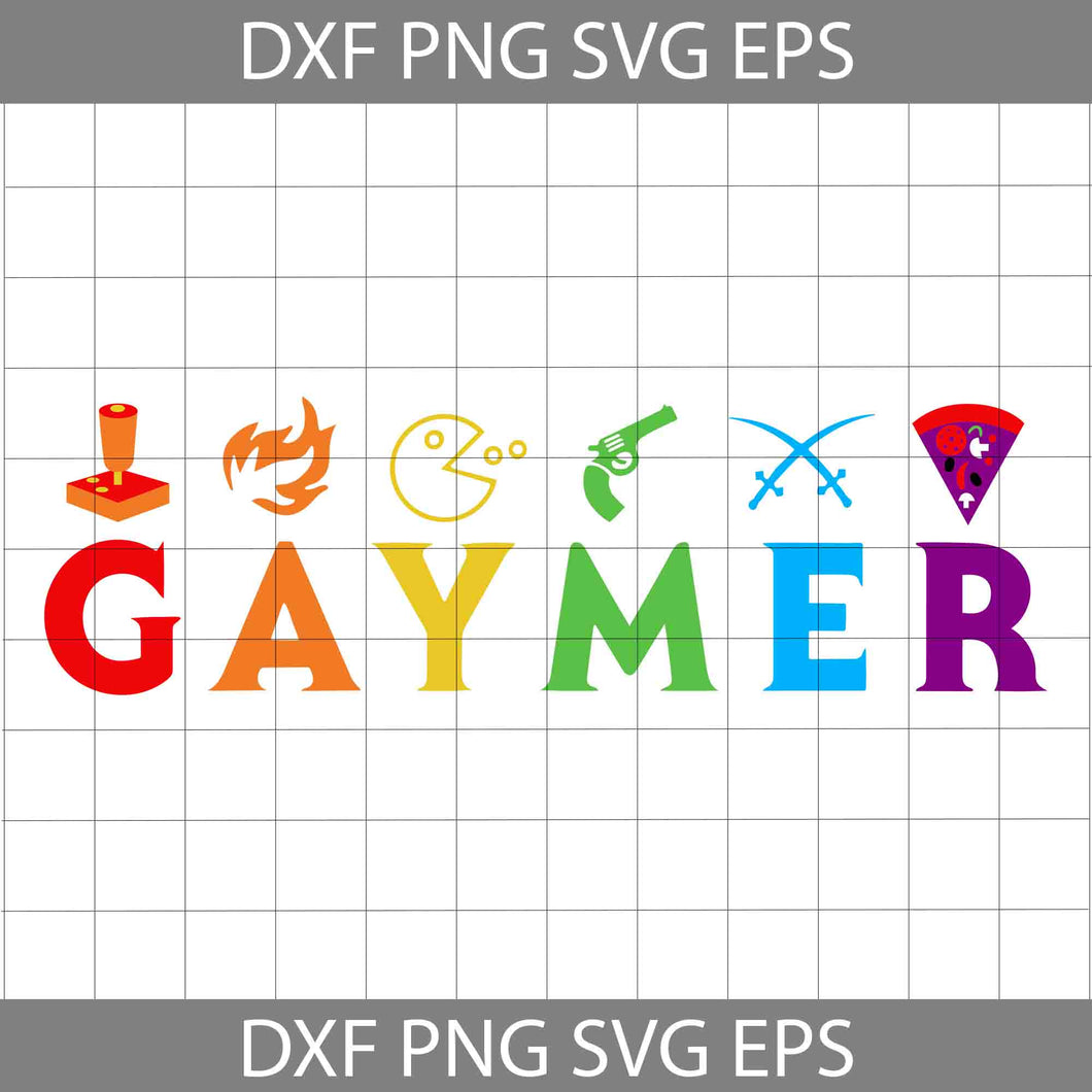 Gaymer Funny Lgbt Pride Gay Gamer Video Game Lover Svg, Father's Day Svg, Cricut File, Clipart, Svg, Png, Eps, Dxf