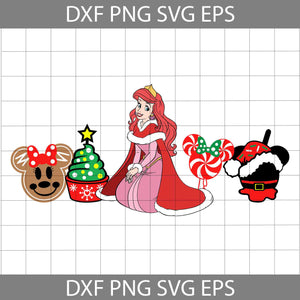 Christmas Snacks Svg, Princess Christmas Svg, Merry Christmas Svg, Cartoon Svg, Christmas Svg, Cricut File, Clipart, Svg, Png, Eps, Dxf