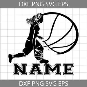 Basketball Female Player Name Svg, Basketball Hoop School SVG, Back To School Svg, Cricut File, Clipart, Svg, Png, Eps, Dxf