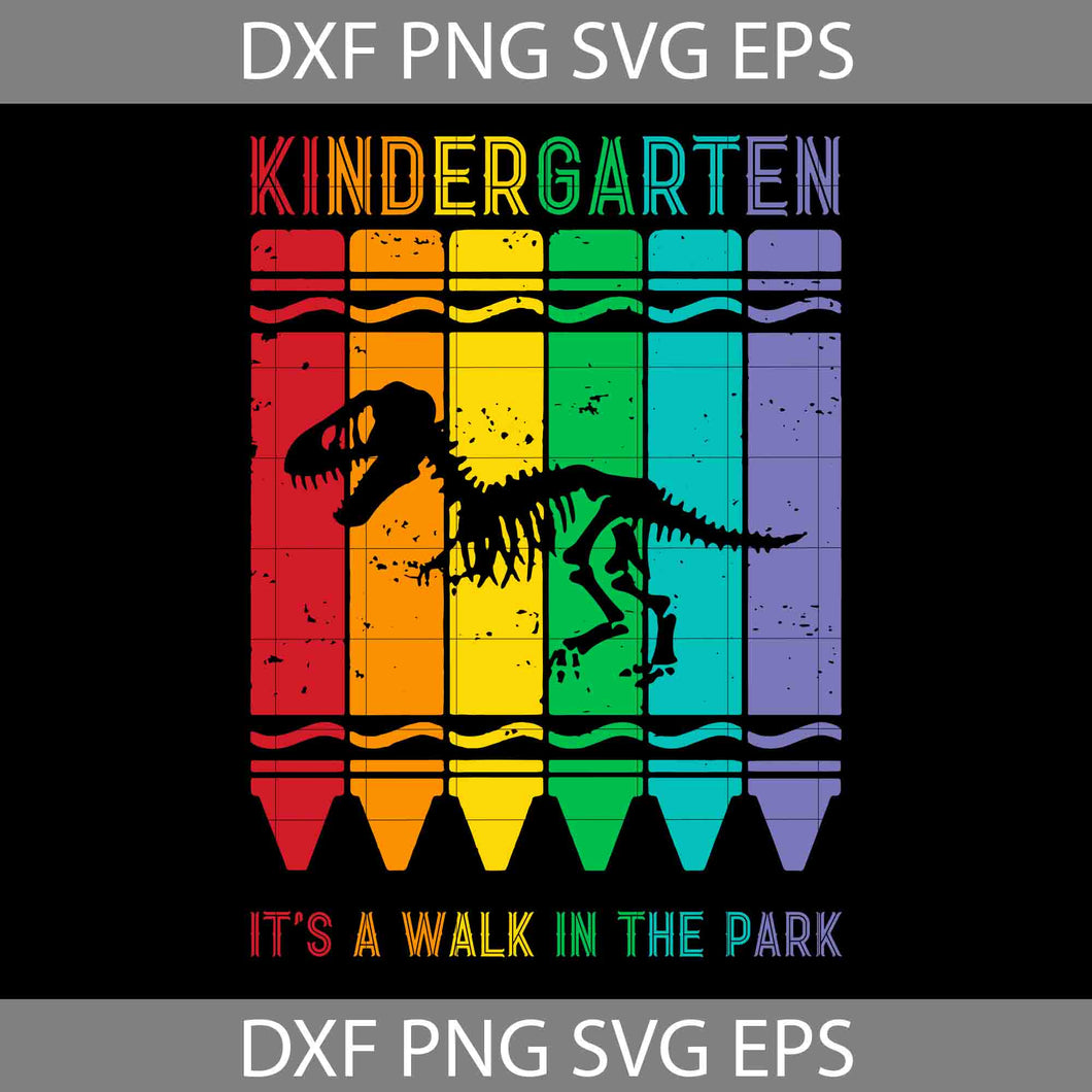 Kindergarten Trex Dinosaur Back To School Svg, Back To School Svg, Cricut File, Clipart, Svg, Png, Eps, Dxf