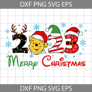 Merry Christmas Svg, Cartoon Svg, Christmas Svg, Cricut File, Clipart, Svg, Png, Eps, Dxf