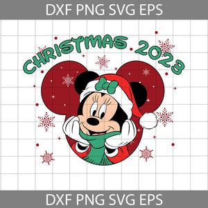 Mouse Christmas Svg, Merry Christmas Svg, Cartoon Svg, Christmas Svg, Cricut File, Clipart, Svg, Png, Eps, Dxf