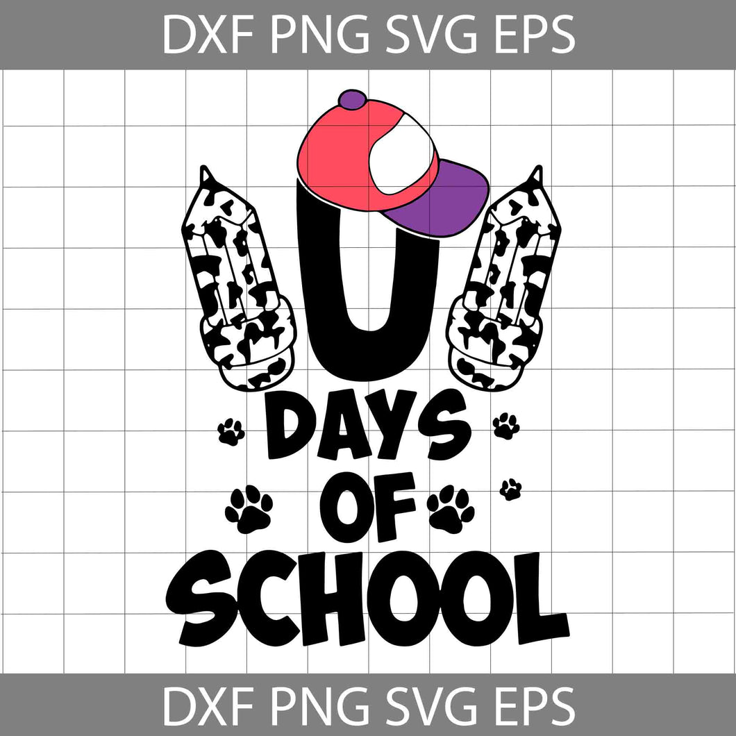 101 Days Of School Back To School Svg, Back To School Svg, Cricut File, Clipart, Svg, Png, Eps, Dxf