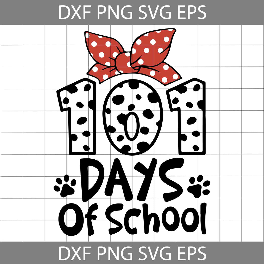 101 Days Of School SVG, Dalmatian Leopard Dog SVG, 100 Days Of School Svg, Back To School Svg, Cricut File, Clipart, Svg, Png, Eps, Dxf