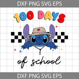 100 Days Of School SVG, Bad Bunny SVG, School Svg, Back To School Svg, Cricut File, Clipart, Svg, Png, Eps, Dxf