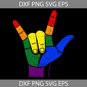 LGBT Hand SVG, LGBT Pride SVG, Be Kind Svg, Cricut File, Clipart, Svg, Png, Eps, Dxf