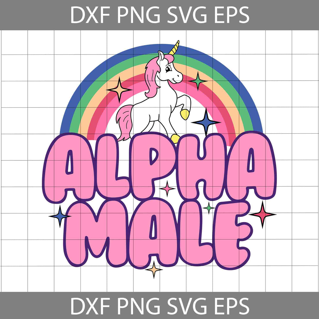 Ironic Alpha Male Unicorn Rainbow Svg, Father's Day Svg, Cricut File, Clipart, Svg, Png, Eps, Dxf