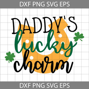 Daddy’s Lucky Charm SVG, Shamrock SVG, lucky SVG, Daddy Svg, Father's Day Svg, Cricut File, Clipart, Svg, Png, Eps, Dxf