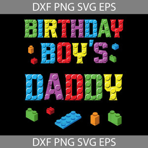 Daddy SVG, Master Builder Daddy Building Bricks Blocks Svg, Father's Day Svg, Cricut File, Clipart, Svg, Png, Eps, Dxf