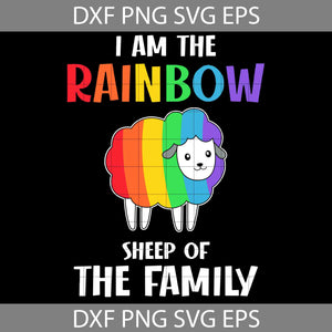 I Am The Rainbow Sheep SVG, LGBT Pride SVG, Be Kind SVG, LGBT Svg, Cricut File, Clipart, Svg, Png, Eps, Dxf