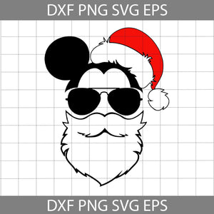 Santa Claus SVG, Santa Hat Head Svg, Merry Christmas Svg, Cartoon Svg, Christmas Svg, Cricut File, Clipart, Svg, Png, Eps, Dxf