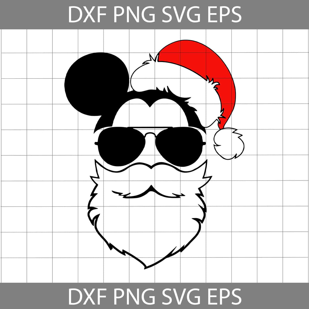 Santa Claus SVG, Santa Hat Head Svg, Merry Christmas Svg, Cartoon Svg, Christmas Svg, Cricut File, Clipart, Svg, Png, Eps, Dxf