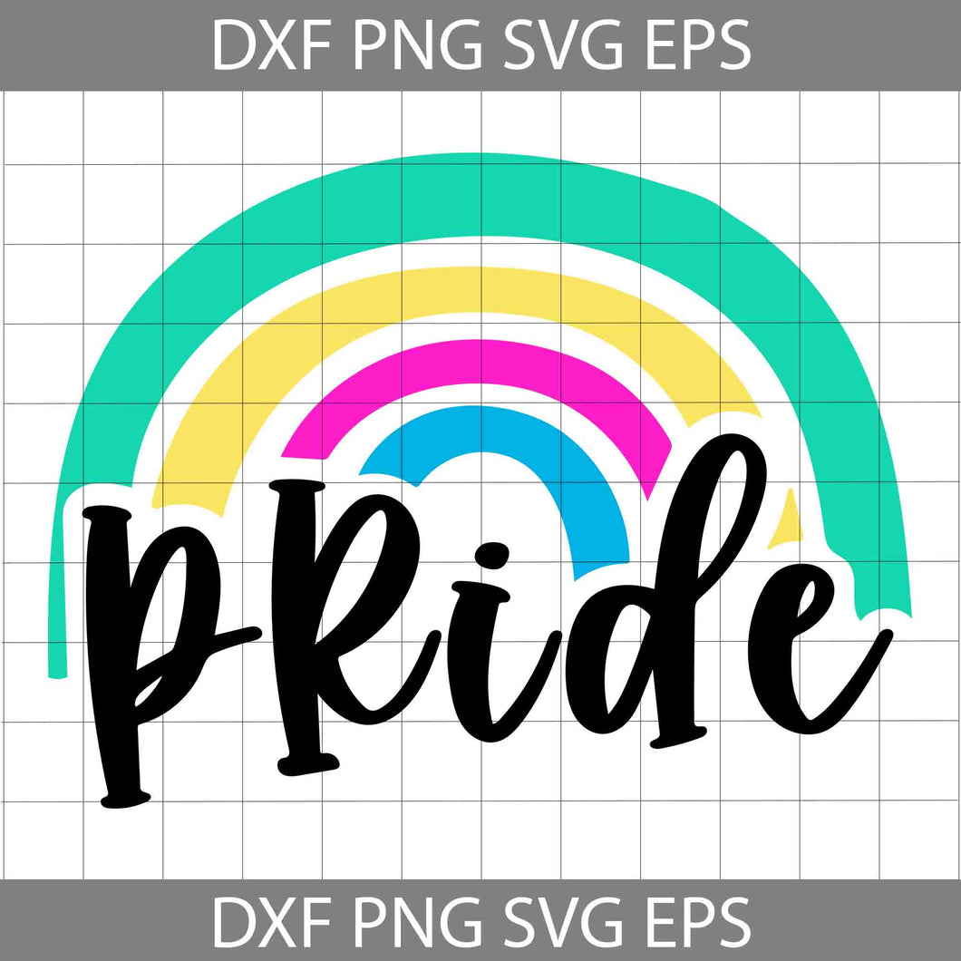Pride Rainbow Svg, LGBT Svg, Cricut File, Clipart, Svg, Png, Eps, Dxf