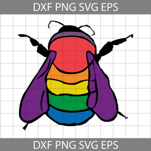 Bisexual Bee Rainbow Svg, Leseither Way Svg, Lesbian Svg, Lgbt Svg, Cricut File, Clipart, Svg, Png, Eps, Dxf