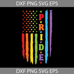 LGBT Pride US Flag SVG, LGBT Pride SVG, LGBT SVG, Pride SVG, US Flag SVG, LGBT Svg, Cricut File, Clipart, Svg, Png, Eps, Dxf