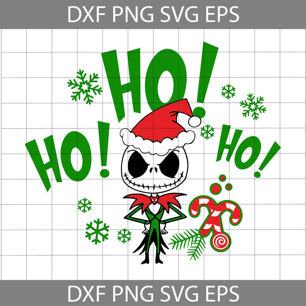 Ho Ho Ho Christmas Svg, Santa Svg, Nightmare Before Christmas Svg, Merry Christmas Svg, Cartoon Svg, Christmas Svg, Cricut File, Clipart, Svg, Png, Eps, Dxf