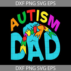 Autism Dad Svg, Father's Day Svg, Cricut File, Clipart, Svg, Png, Eps, Dxf