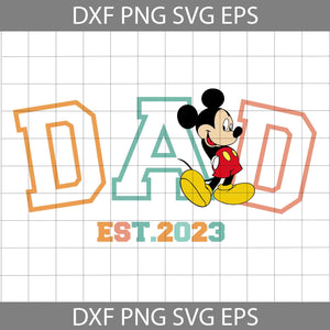Dad Est 2023 Svg, Funny Dad Svg, Father's Day Svg, Cricut File, Clipart, Svg, Png, Eps, Dxf