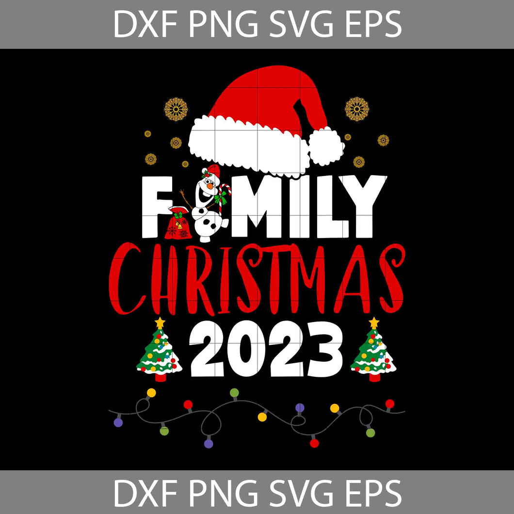 Family Christmas 2023 Matching Xmas Svg, Merry Christmas Svg, Cartoon Svg, Christmas Svg, Cricut File, Clipart, Svg, Png, Eps, Dxf