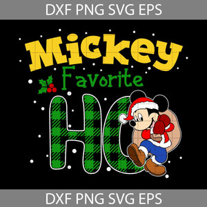 Mouse Favorite Ho Christmas Svg, Mouse Xmas Holiday Svg, Cartoon Svg, Merry Christmas Svg, Christmas Svg, Cricut File, Clipart, Svg, Png, Eps, Dxf