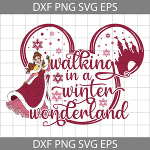 Walking In A Winter Wonderland Svg, Princess Christmas Svg, Winter Wonderland Svg, Merry Christmas Svg, Cartoon Svg, Christmas Svg, Cricut File, Clipart, Svg, Png, Eps, Dxf