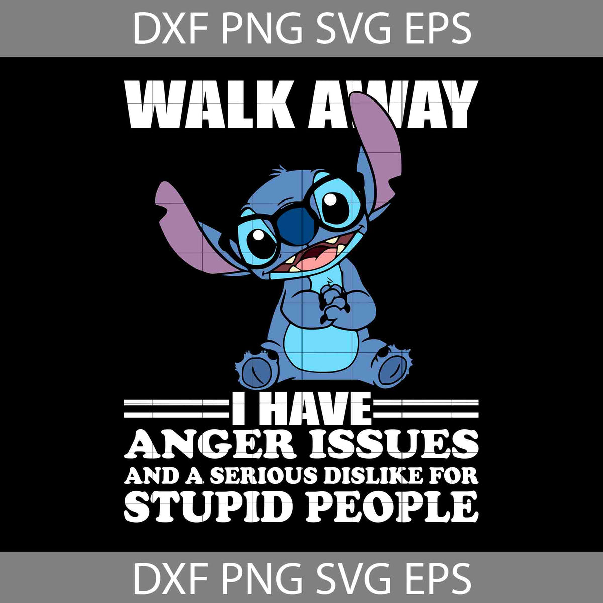 Walk Away I Have Anger Issues Svg, Cartoon Svg, Cricut File, Clipart ...