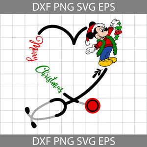 Mouse Christmas Svg, Merry Christmas Svg, Cartoon Svg, Cricut File, Clipart, Svg, Png, Eps, Dxf