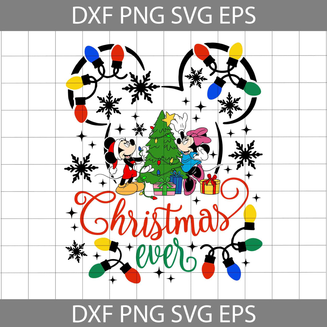 Best Christmas Ever Family Trip 2023 Lights Svg, Mouse Christmas Svg, Merry Christmas Svg, Cartoon Svg, Cricut File, Clipart, Svg, Png, Eps, Dxf