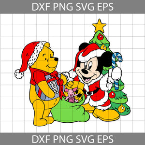 Mouse Christmas Svg, Merry Christmas Svg, Cartoon Svg, Birthday Svg, Cricut File, Clipart, Svg, Png, Eps, Dxf