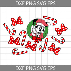 Mouse Svg, Christmas Svg, Merry Christmas Svg, Cartoon Svg, Christmas Svg, Cricut File, Clipart, Svg, Png, Eps, Dxf