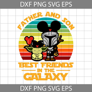 Father And Son Best Friend In The Galaxy Svg, Dad And Son Svg, Father's Day Svg, Cricut File, Clipart, Svg, Png, Eps, Dxf