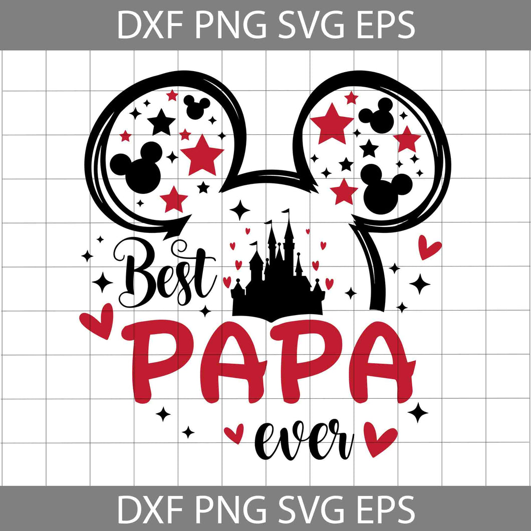 Best Papa Ever Svg, Grandpa Svg, head Svg, Father's Day Svg, Cricut File, Clipart, Svg, Png, Eps, Dxf