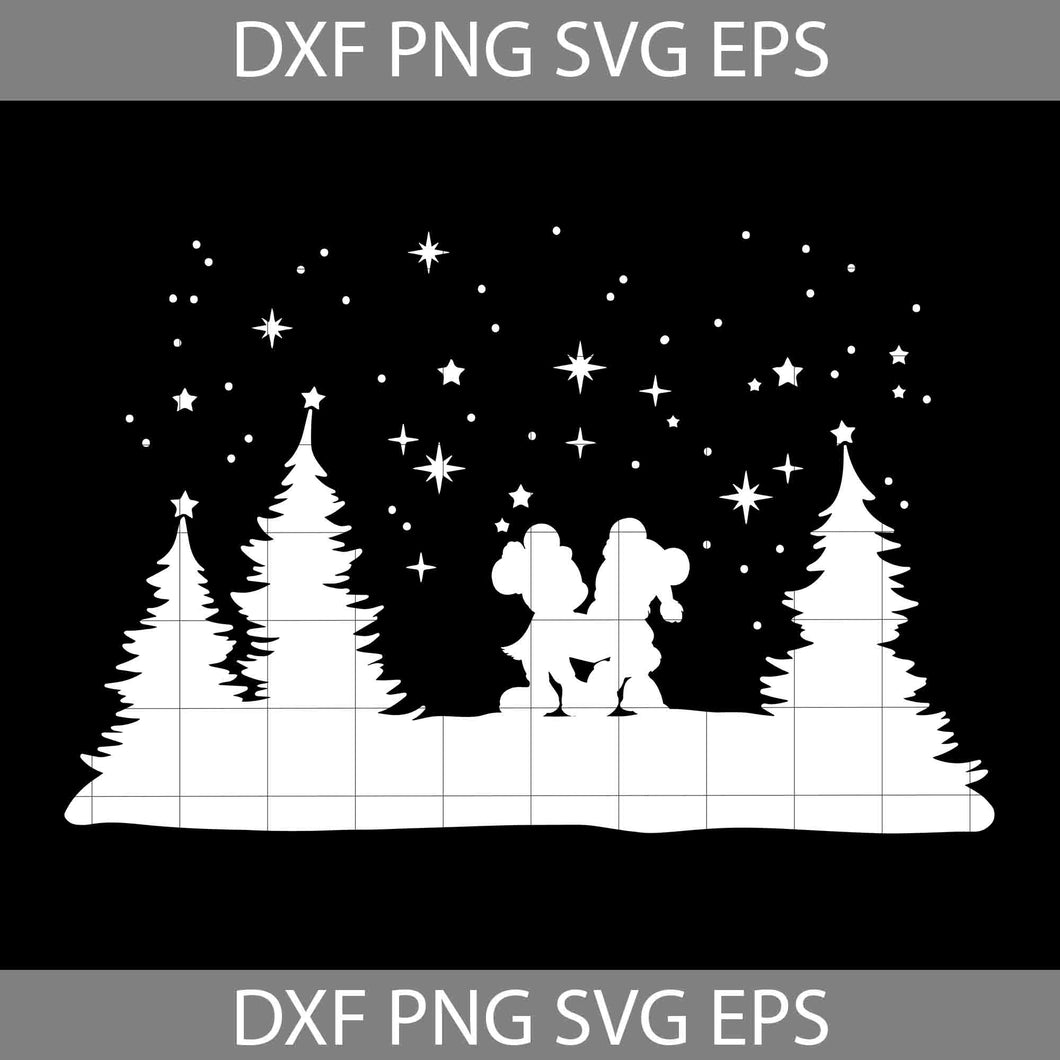 Mouse Christmas Svg, Merry Christmas Svg, Cartoon Svg, Christmas Svg, Cricut File, Clipart, Svg, Png, Eps, Dxf