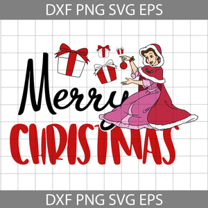 Princess Christmas Svg, Merry Christmas Svg, Cartoon Svg, Christmas Svg, Cricut File, Clipart, Svg, Png, Eps, Dxf