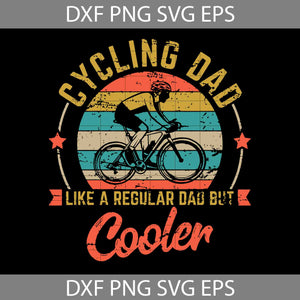 Retro Vintage Cycling Dad Happy Fathers Day Cool Dad Svg, Father's Day Svg, Cricut File, Clipart, Svg, Png, Eps, Dxf